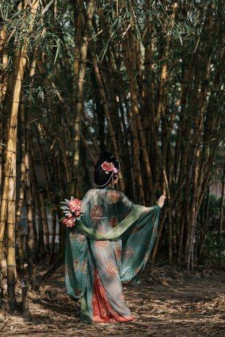 ✨身着汉服的小姐姐，在虎门公园与古韵与春色的完美碰撞！🌸-摄之社