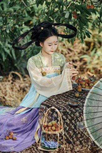 荔枝园荔枝汉服 | 今日份的甜，是荔枝味的！❤️-摄之社